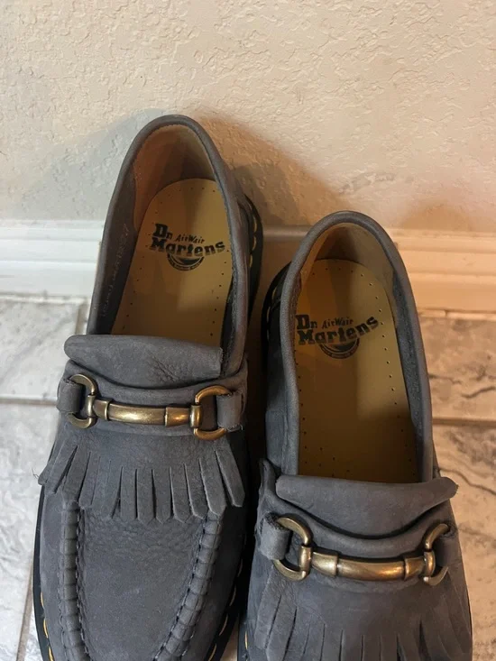 Dr. Martens Washed Denim Adrian Snaffle Loafers Size EU 39 - Picture 6 of 7